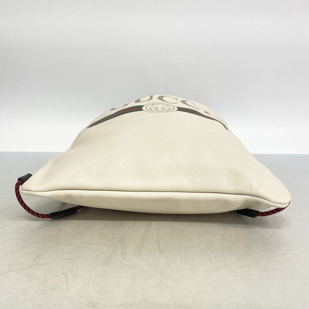 Gucci Ivory Leather Backpack (Pre-Owned)