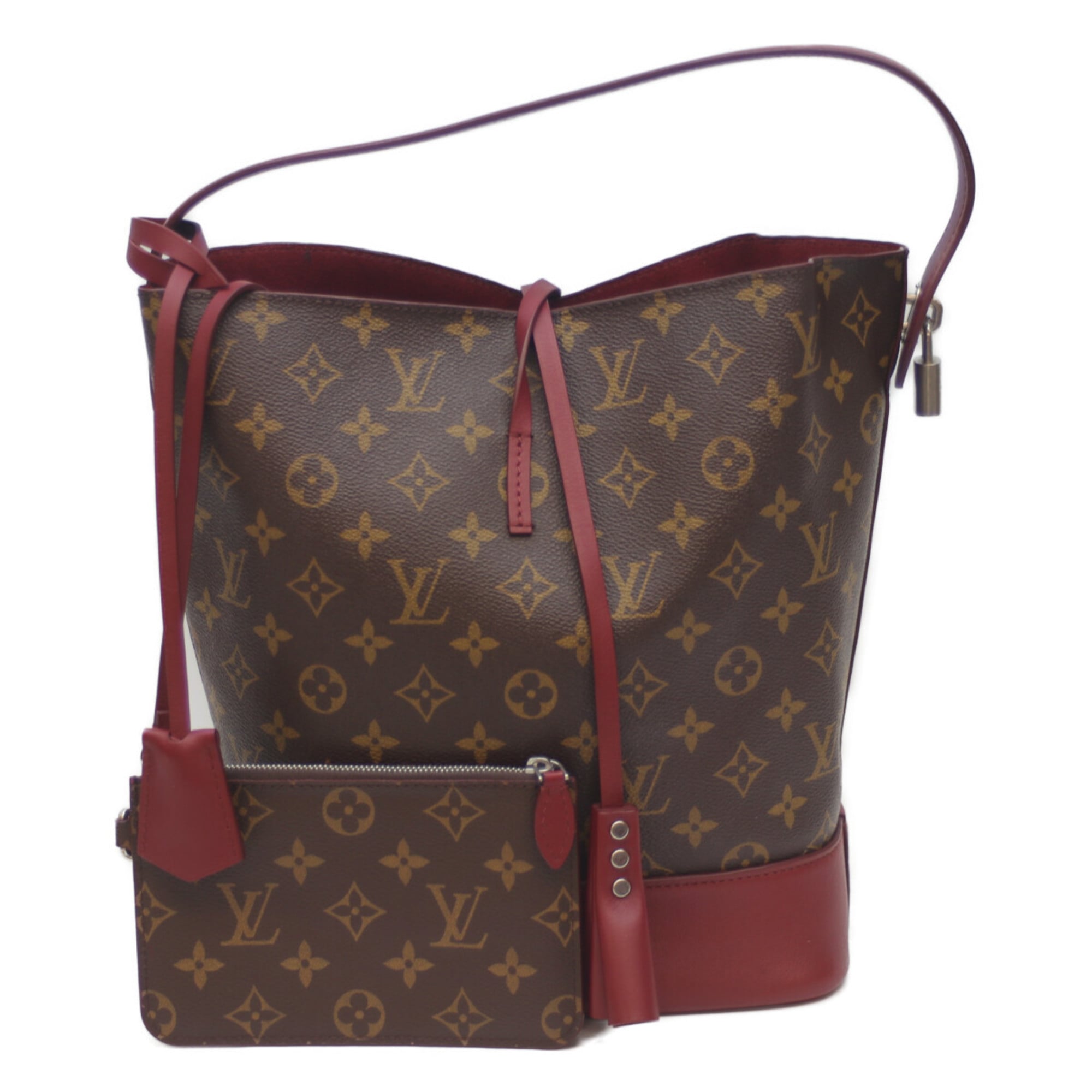 Louis Vuitton Bordeaux Brown Monogram Pouch Shoulder Bag