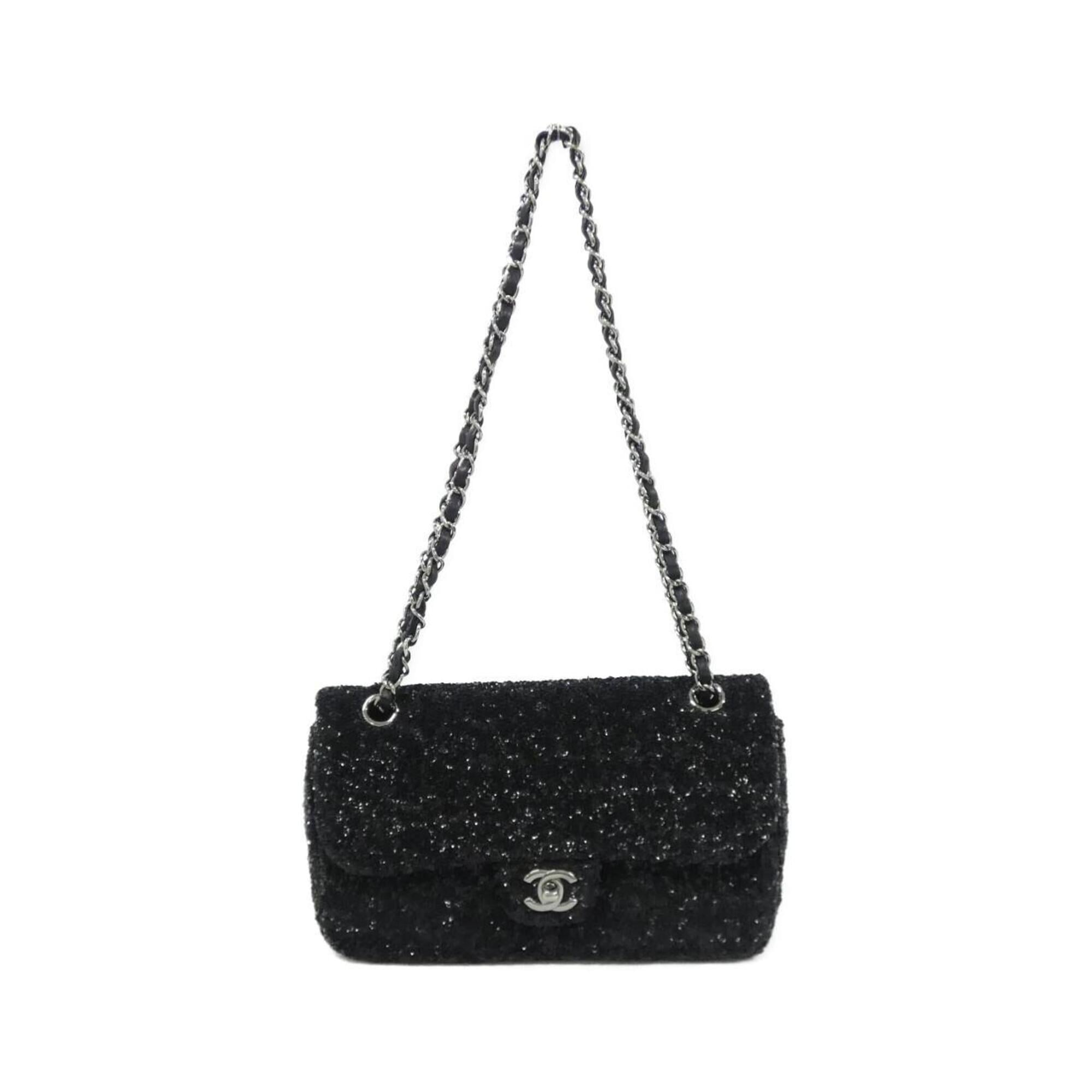 Chanel Black Spangles Shoulder Bag