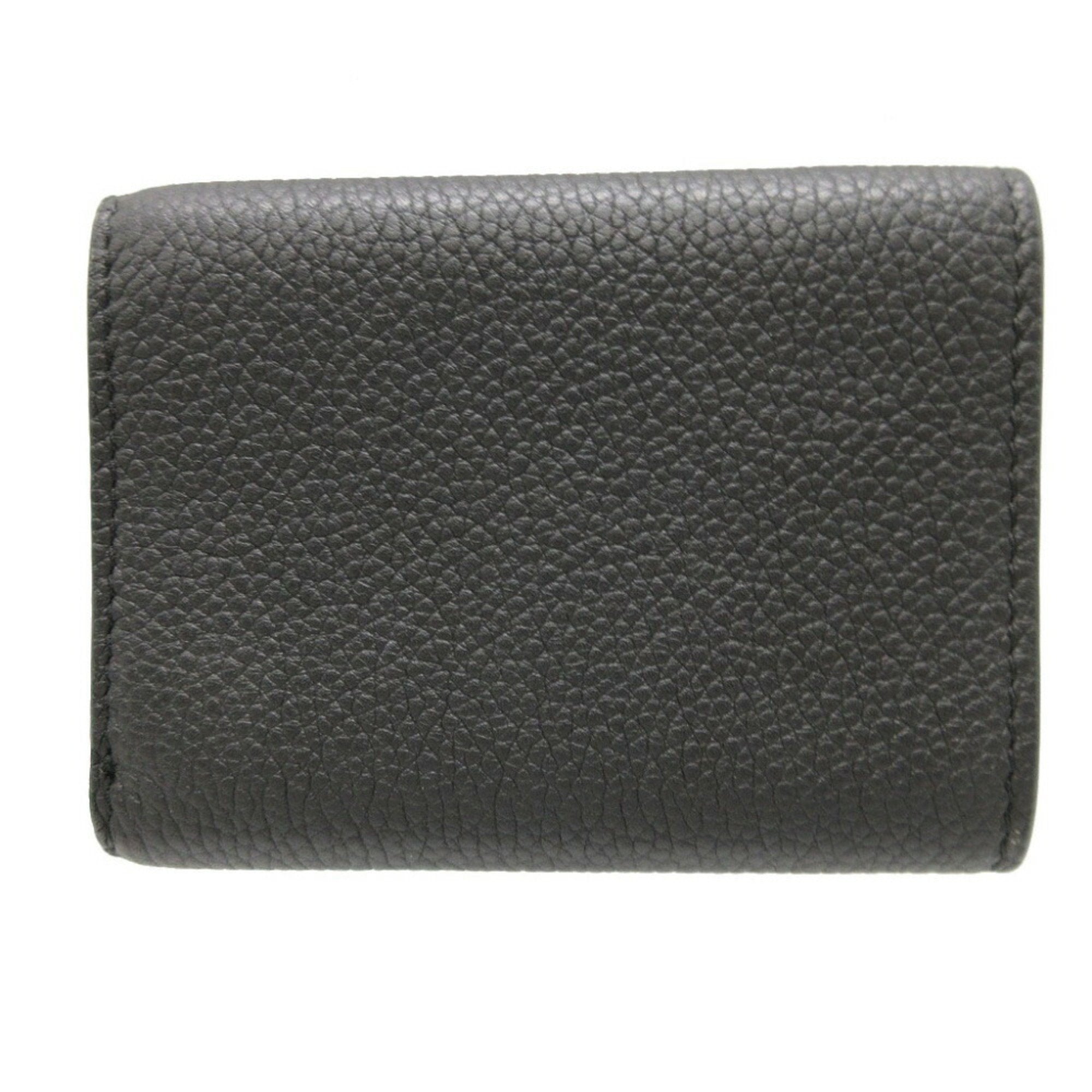 Fendi Black Leather Wallet (Tri-Fold)