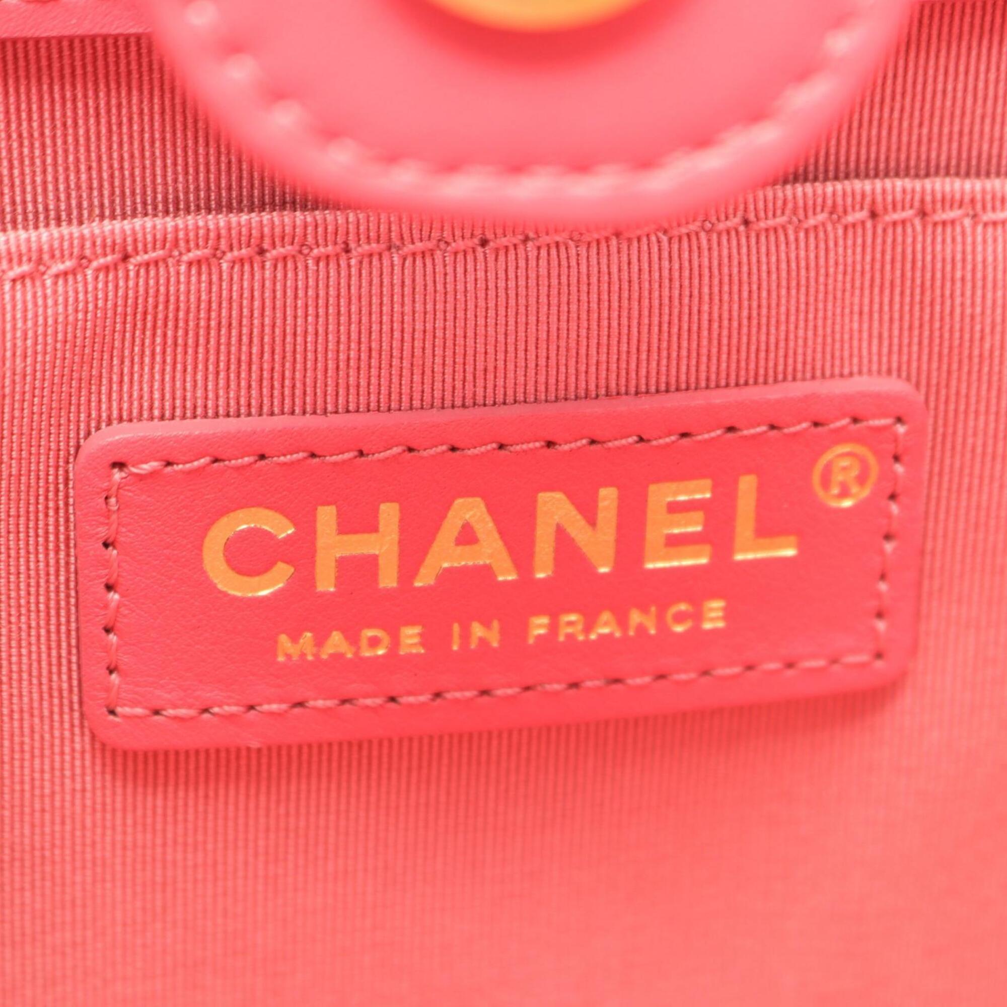 Chanel Pink Leather Handbag Shoulder Bag