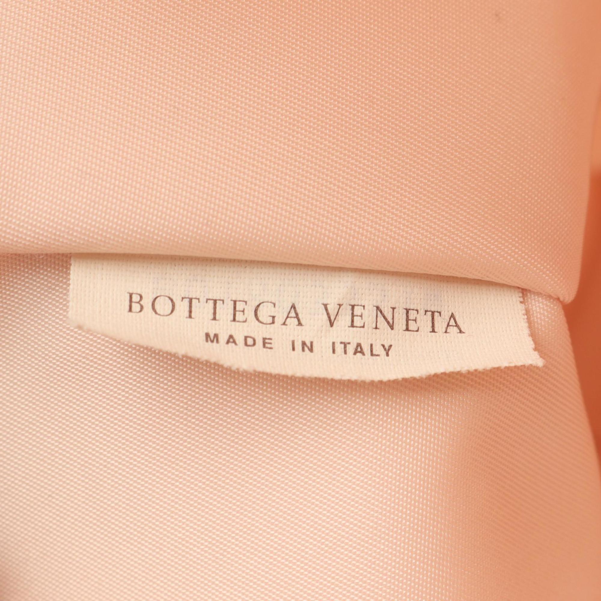 Bottega Veneta Pink Nylon Leather Tote Bag