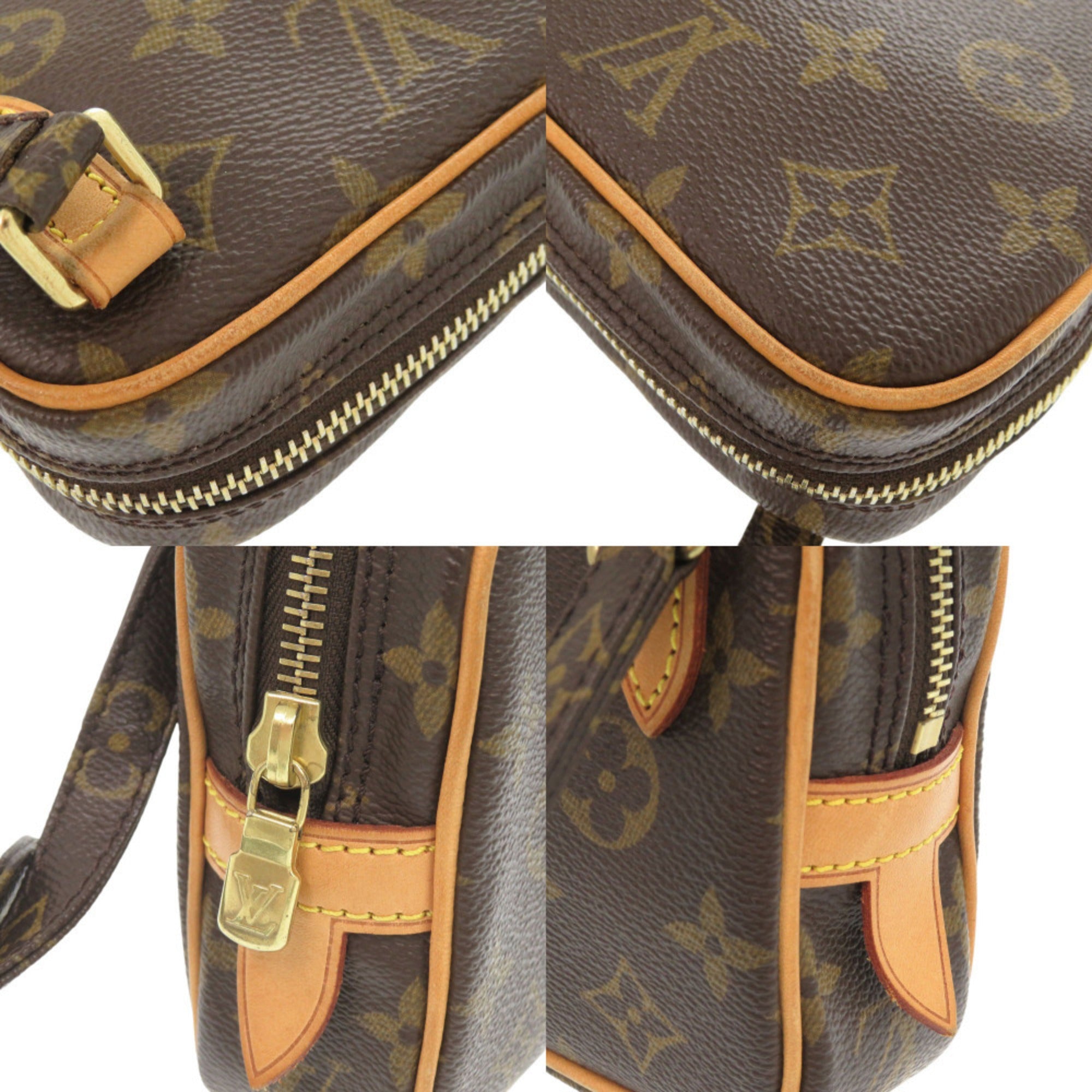 Louis Vuitton Brown Monogram Canvas Shoulder Bag