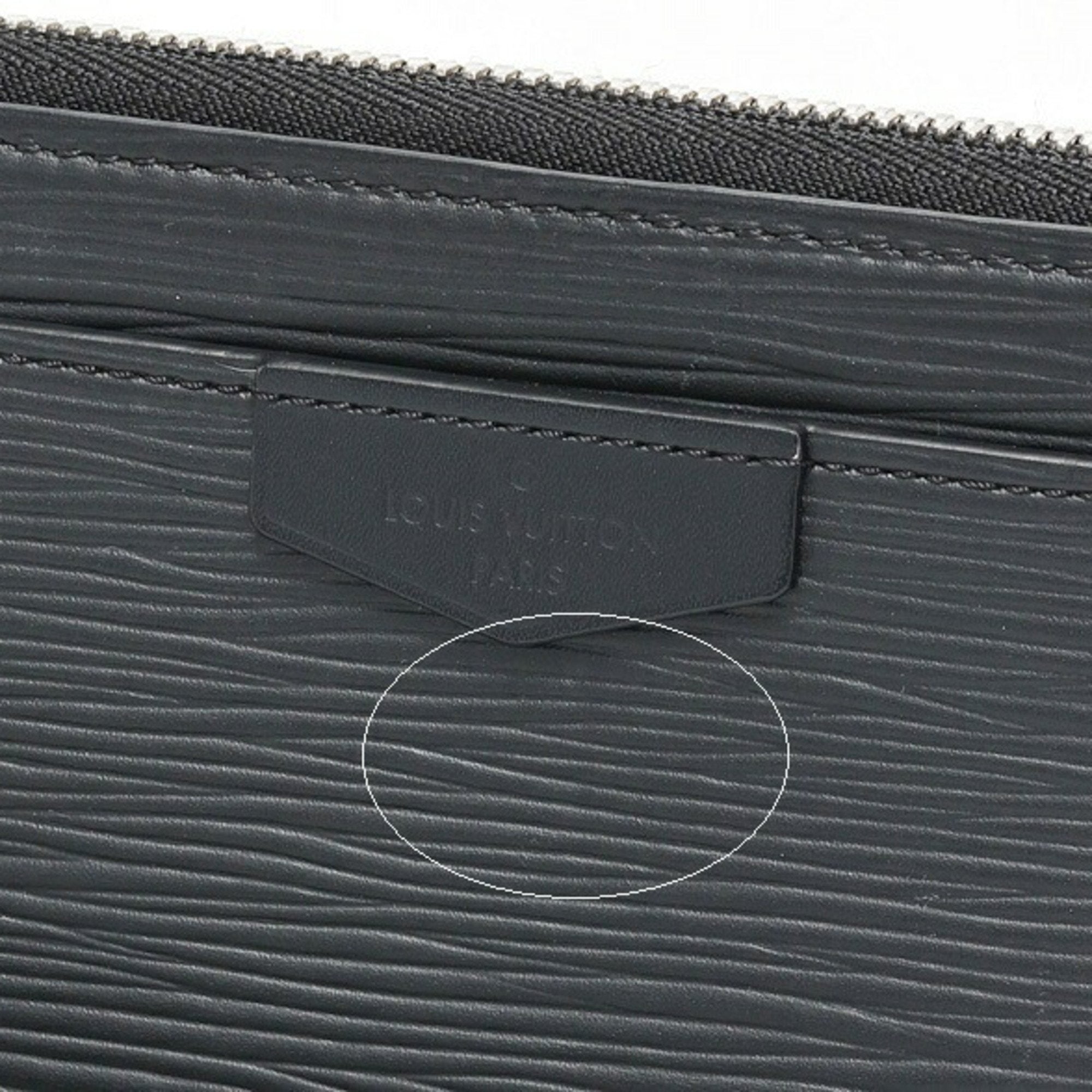 Louis Vuitton Black Noir Epi Leather Coin Purse/Coin Case