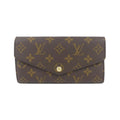 Louis Vuitton Monogram Blue Marron Coated Canvas Long Wallet