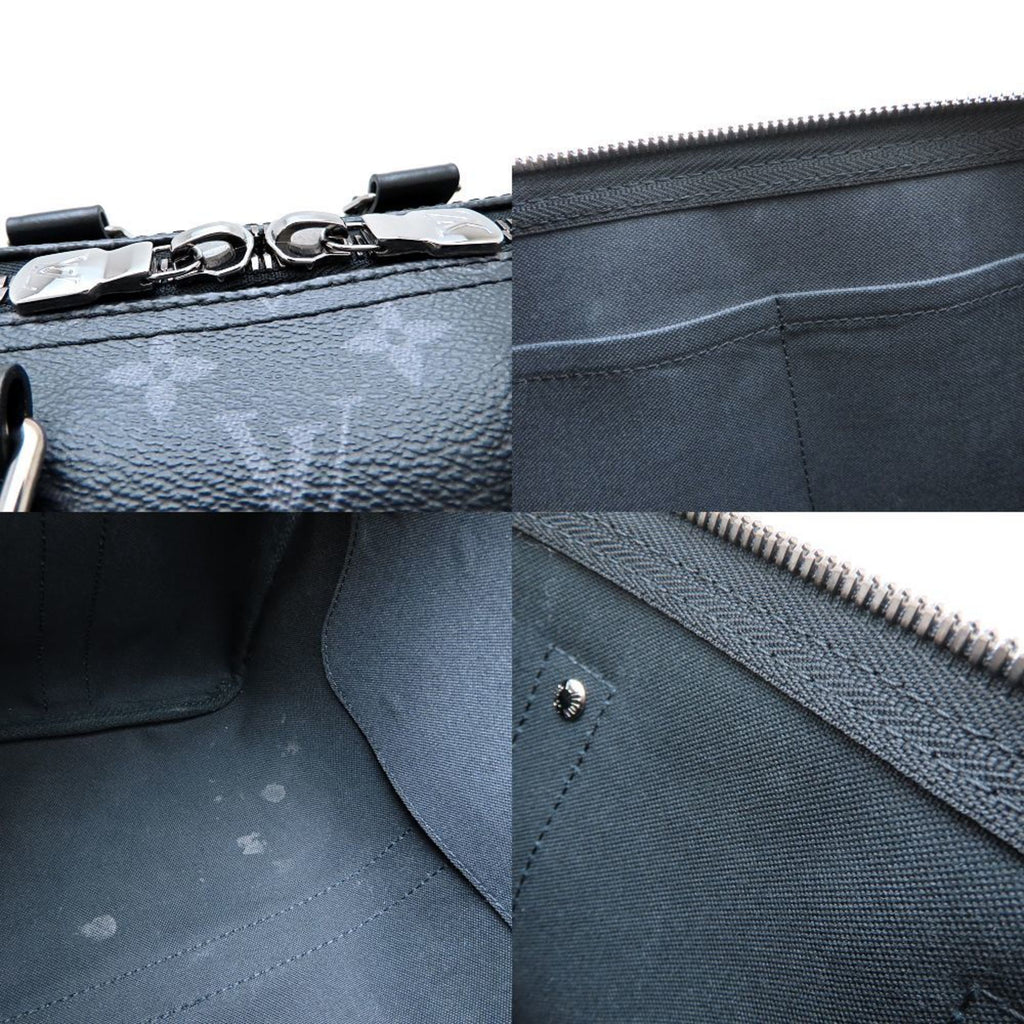 Louis Vuitton Black Monogram Eclipse Monogram Eclipse Boston Bag
