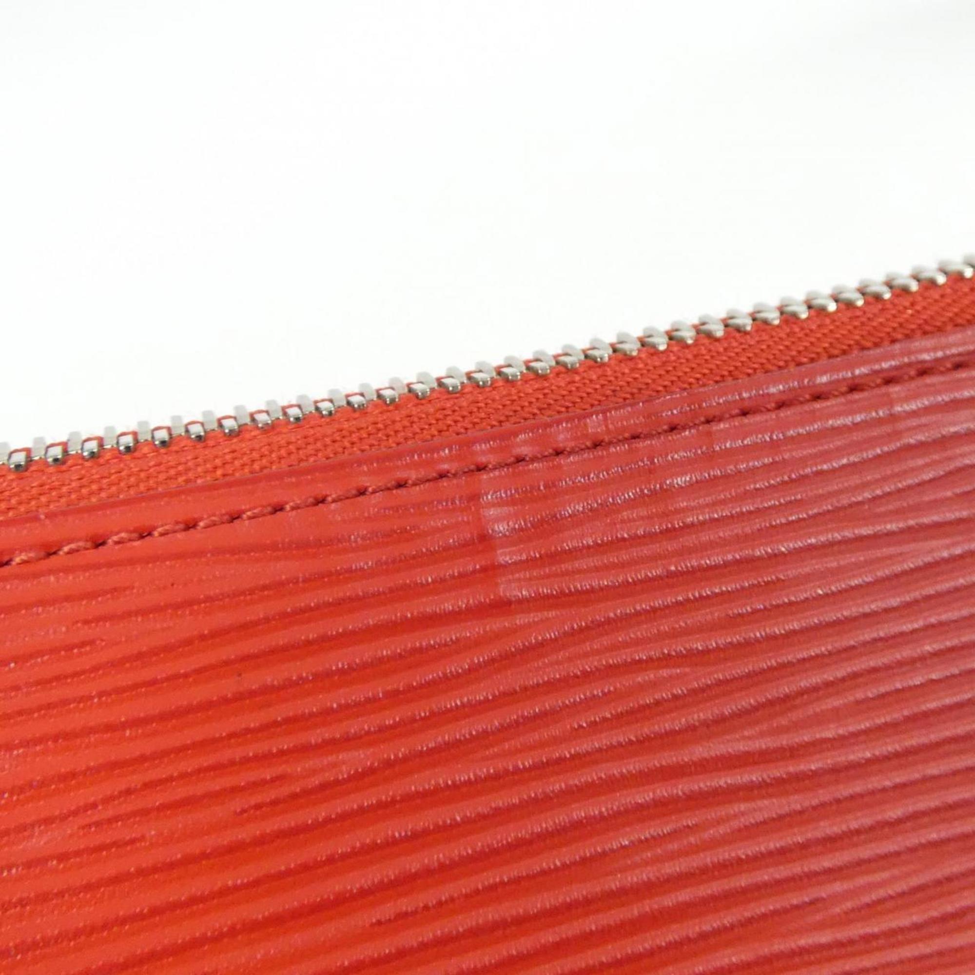 Louis Vuitton Red Color Rouge Leather Handbag Pochette