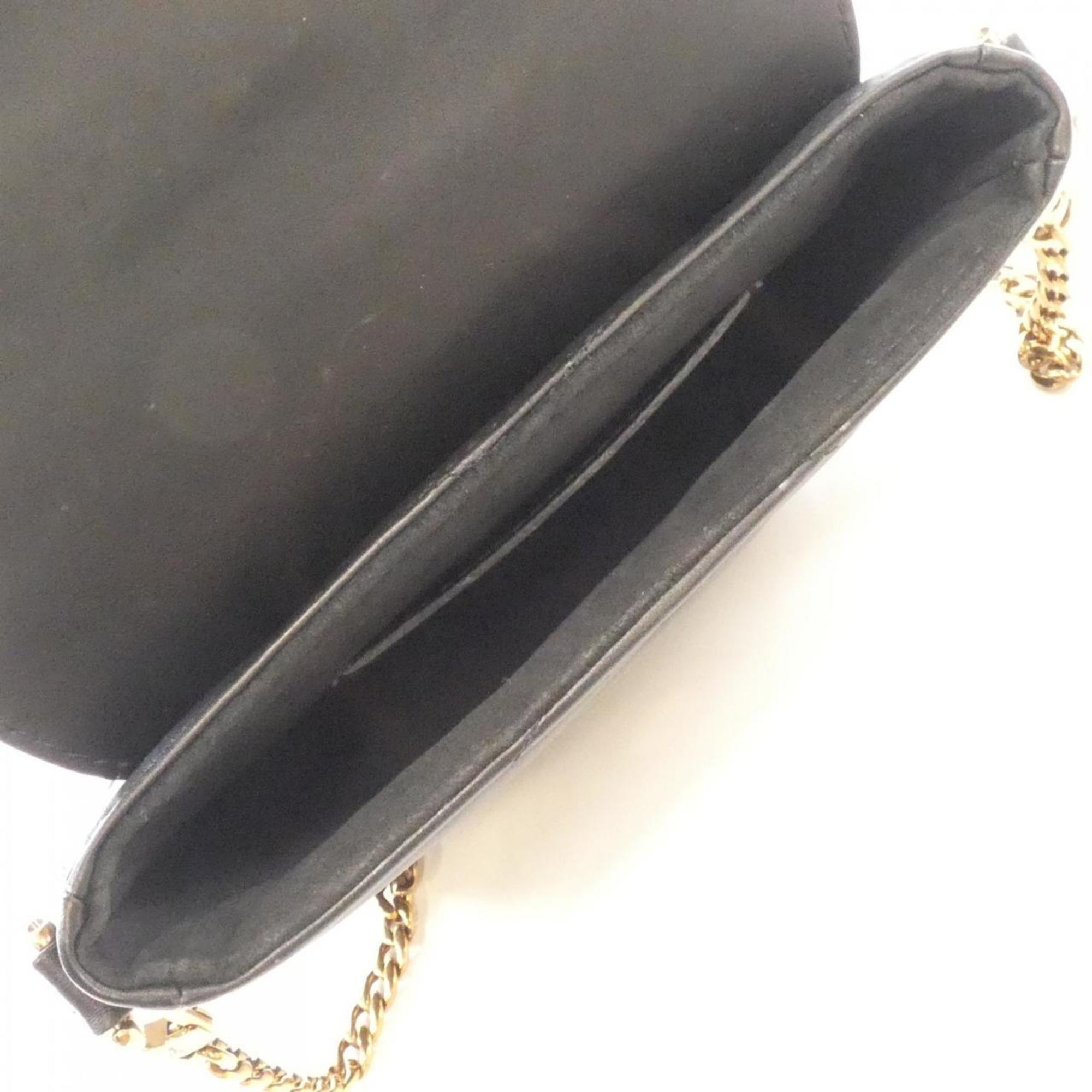 Louis Vuitton Black Leather Pochette Shoulder Bag