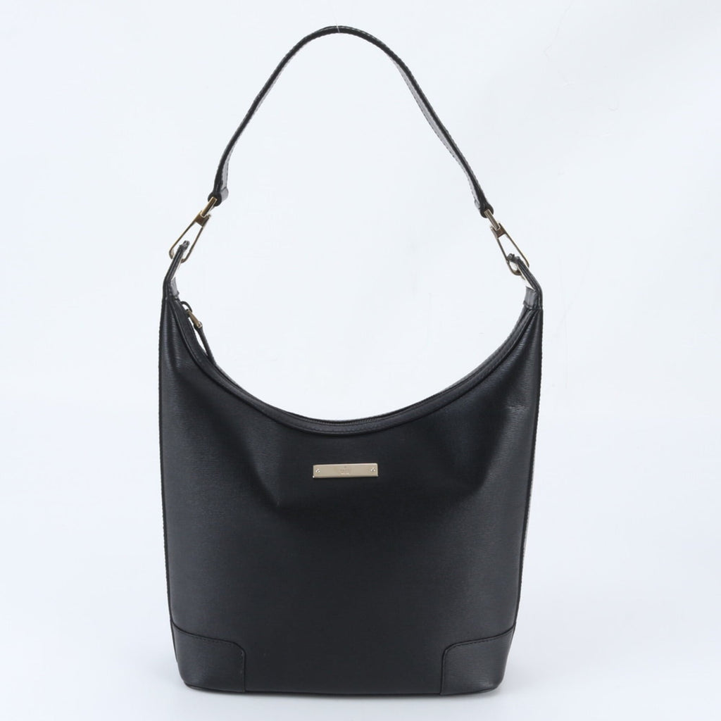 Gucci Black Leather Handbag Shoulder Bag (Pre-Owned)