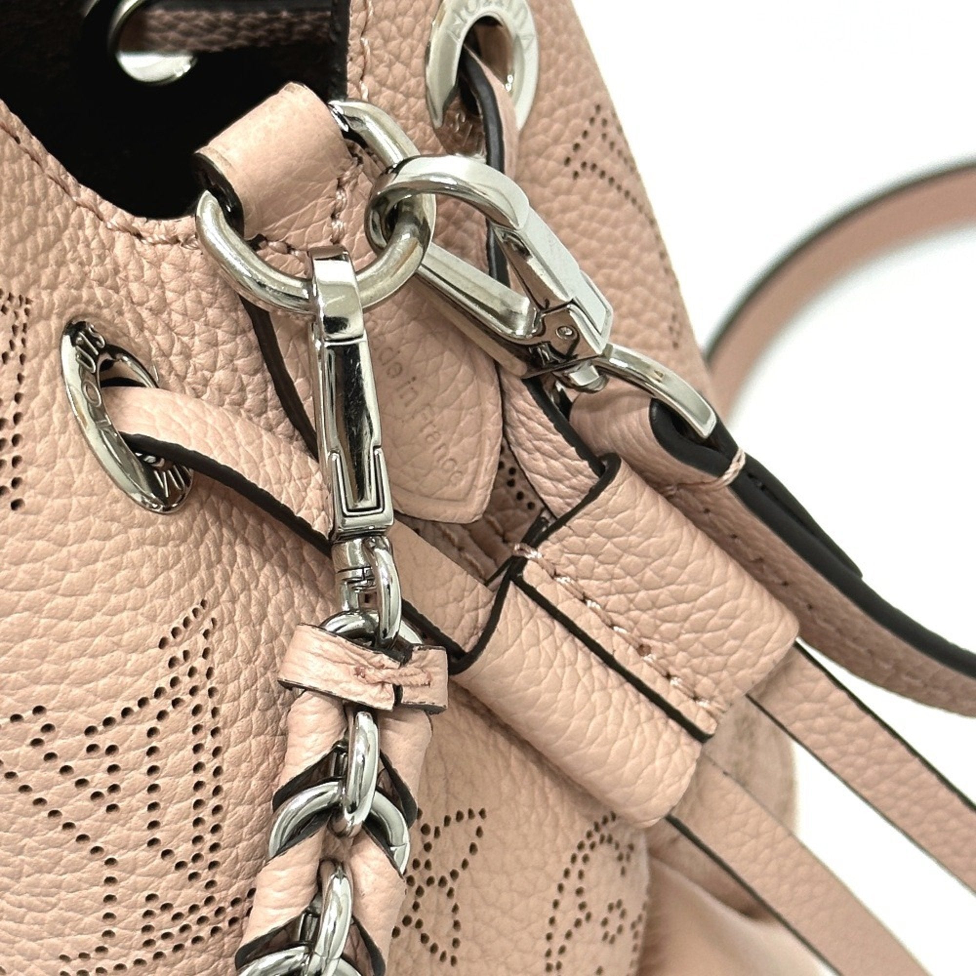 Louis Vuitton Mahina Magnolia Pink Mahina Leather Shoulder Bag