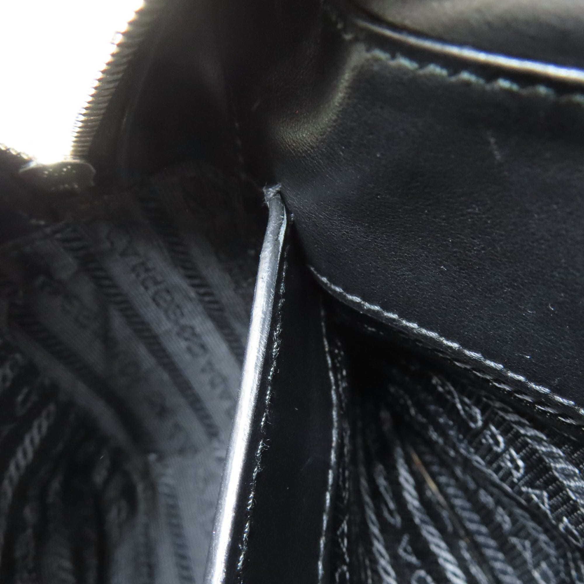 Prada Black Leather Shoulder Bag