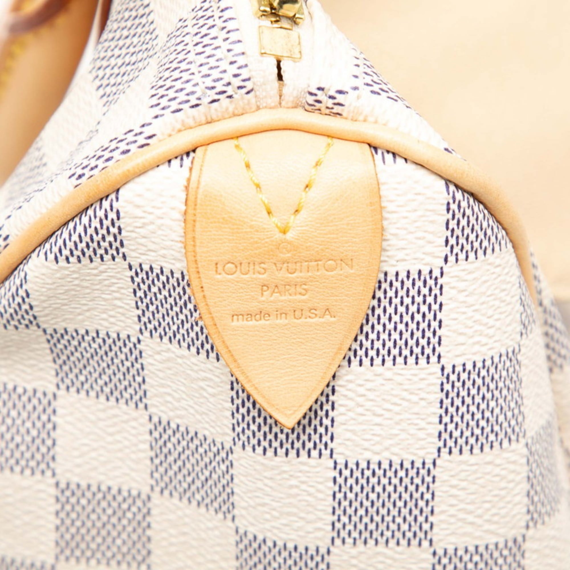 Louis Vuitton White Pvc Leather Boston Bag Handbag