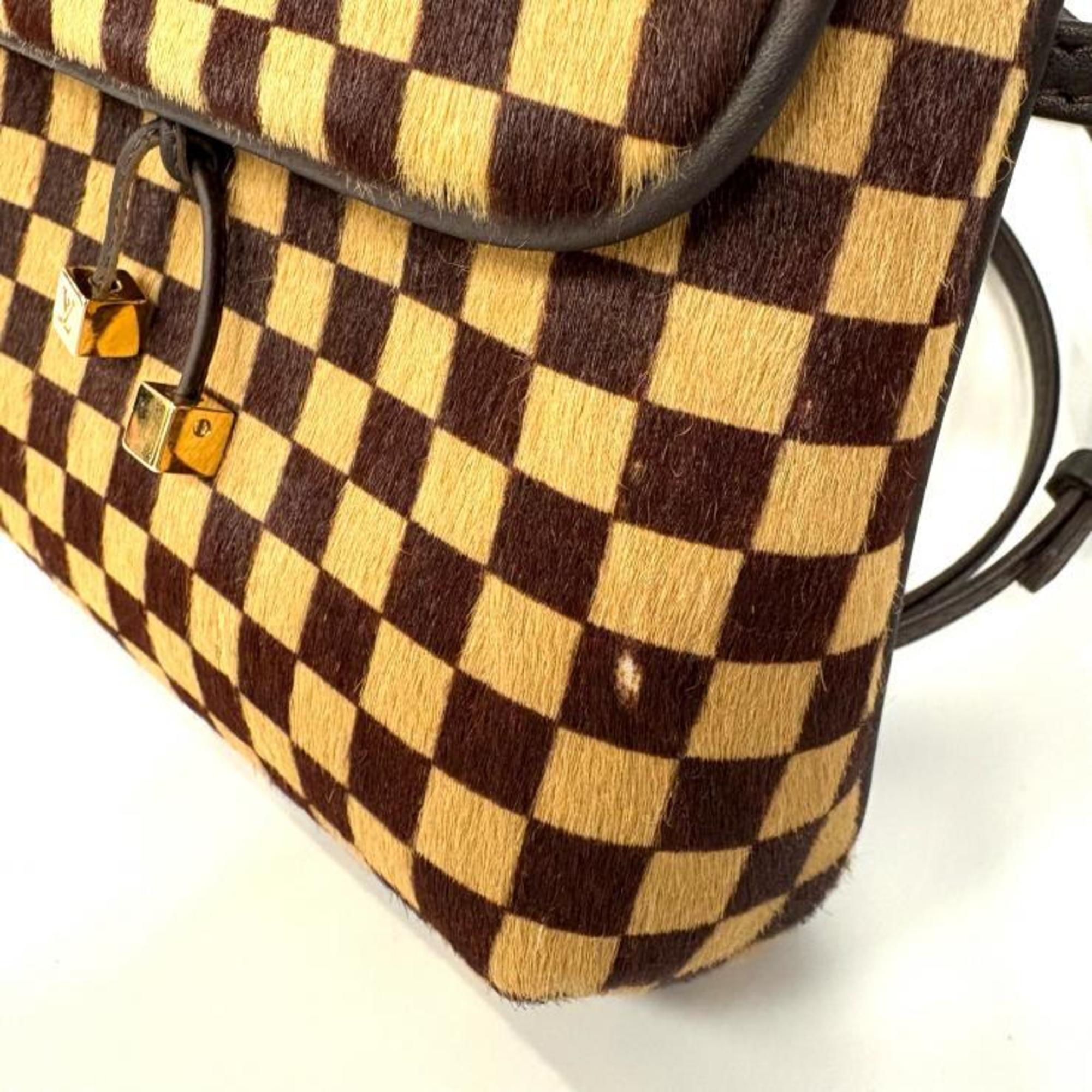 Louis Vuitton Brown Leather Shoulder Bag