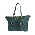 Prada Green Nylon Shoulder Bag