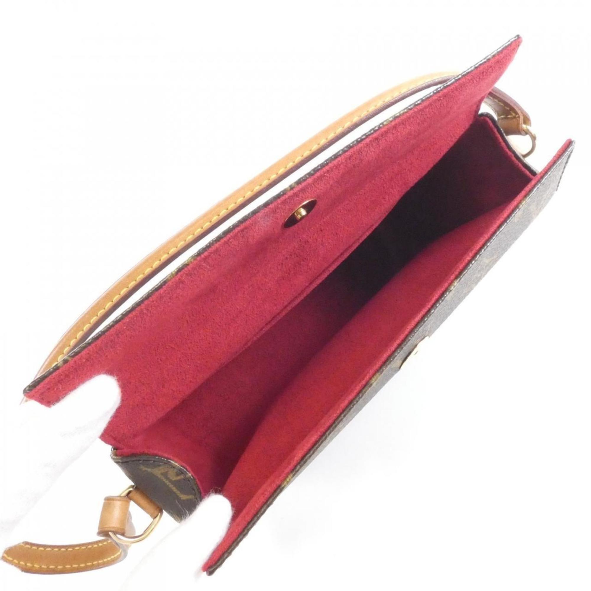Louis Vuitton Marron Coated Canvas Handbag