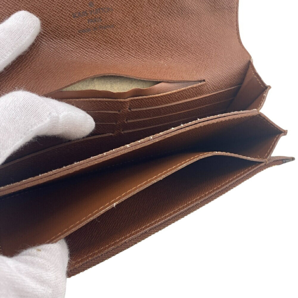 Louis Vuitton Monogram Brown Monogram Long Wallet