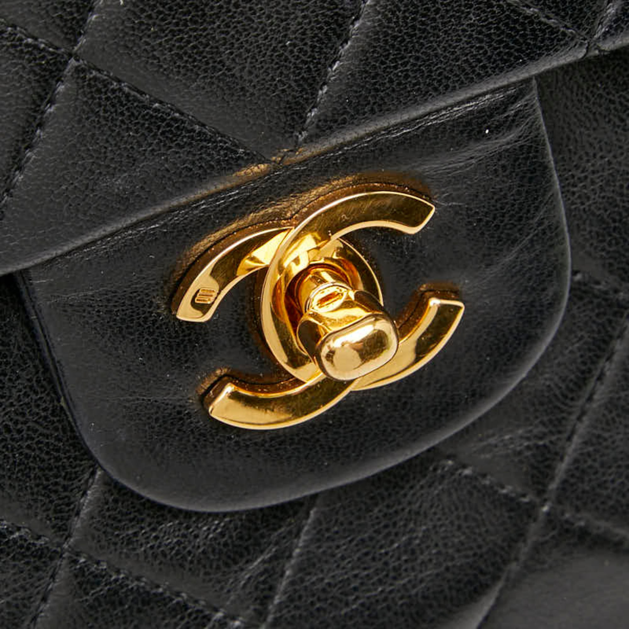 Chanel Black Leather Shoulder Bag