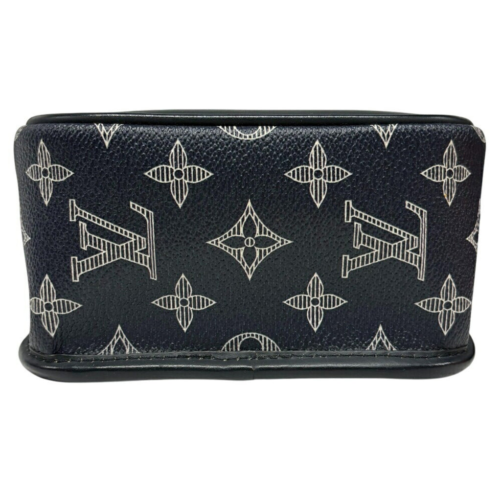 Louis Vuitton Navy Leather Shoulder Bag