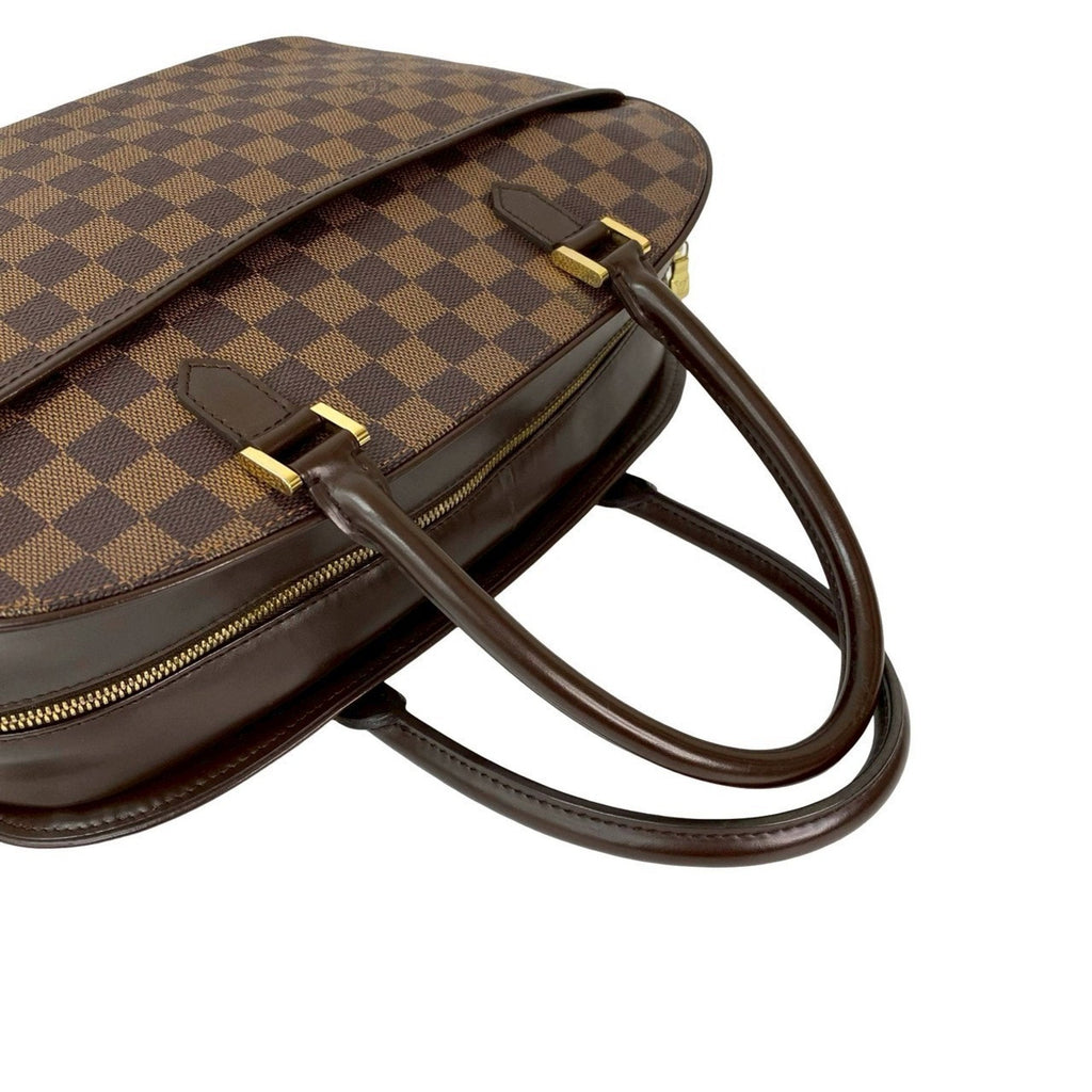 Louis Vuitton Brown Leather Pvc Boston Bag Handbag