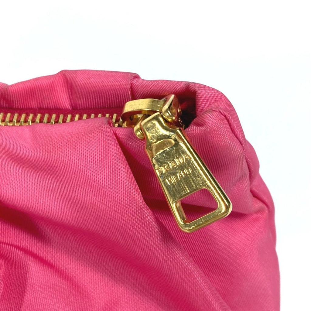 Prada Pink Bow Clutch Bag Pouch