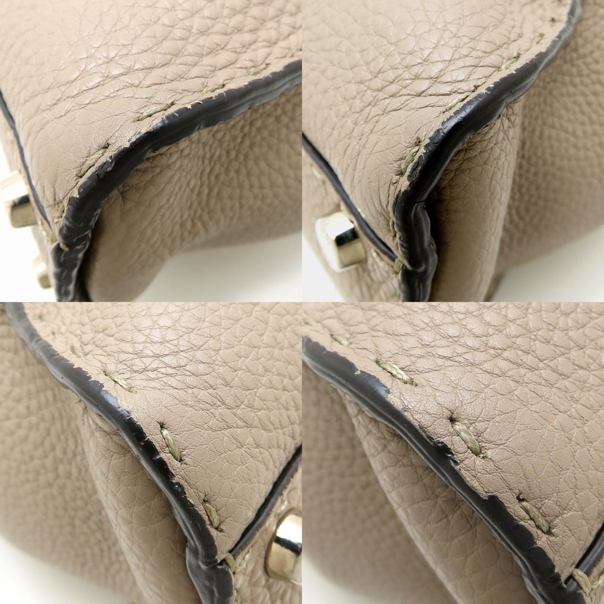 Fendi Grayish Leather Handbag