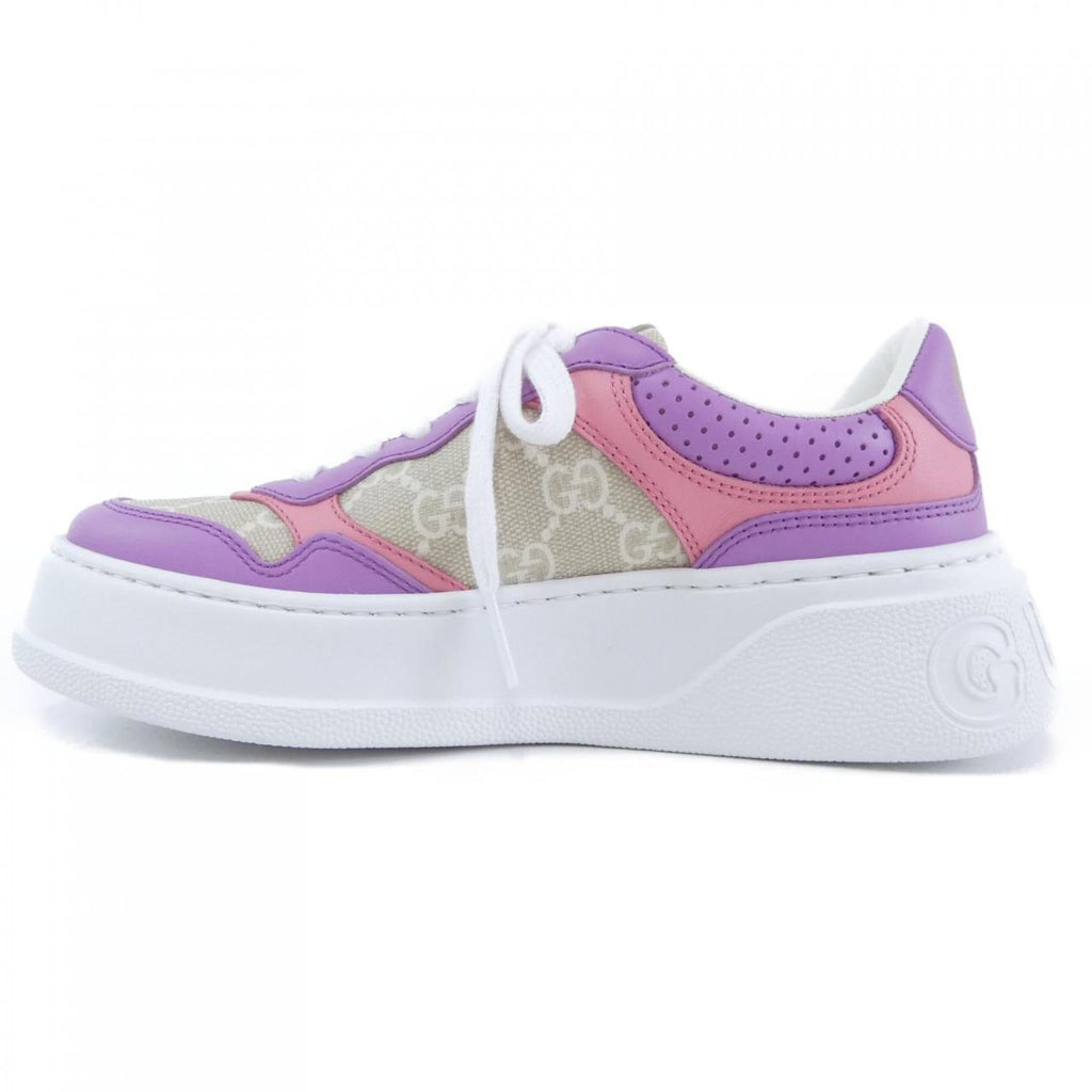 Gucci Beige Purple Sneakers (Pre-Owned)