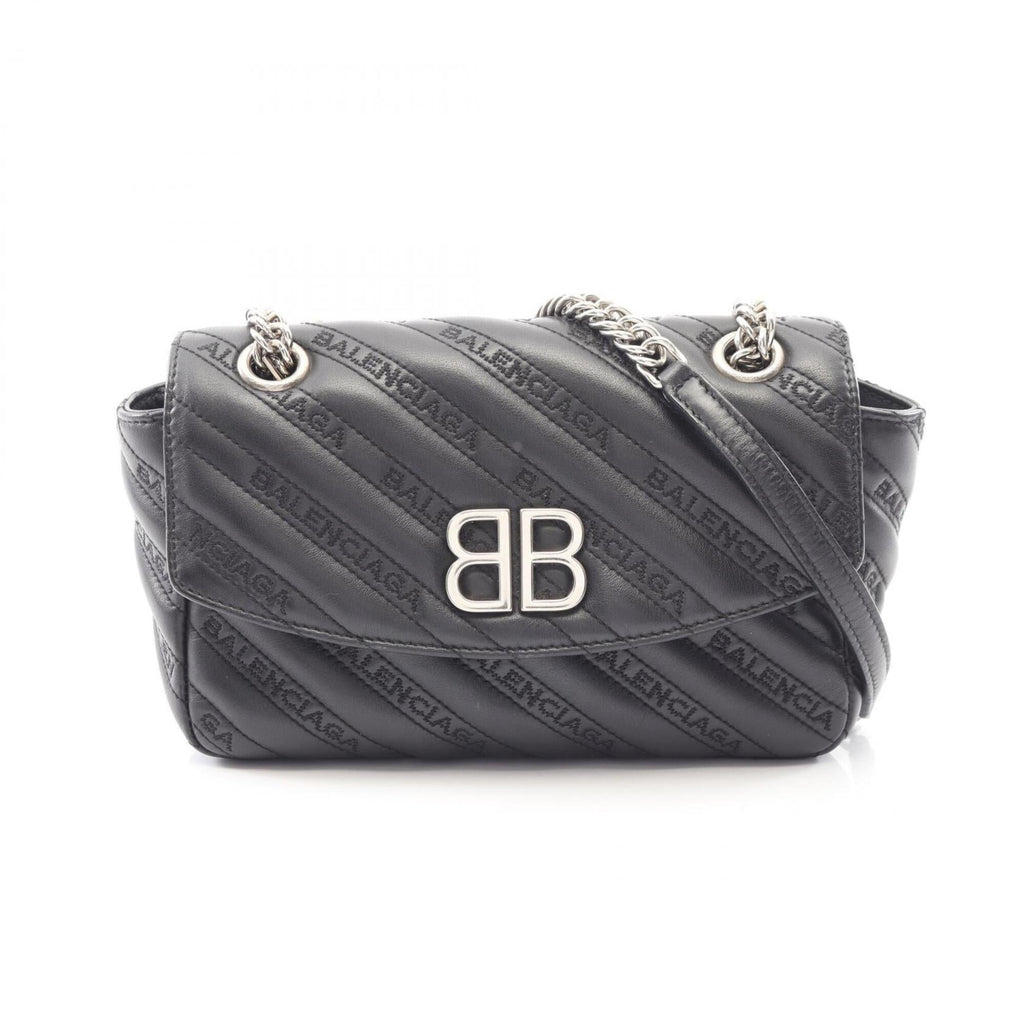 Balenciaga Black Leather Handbag Shoulder