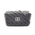 Balenciaga Black Leather Handbag Shoulder