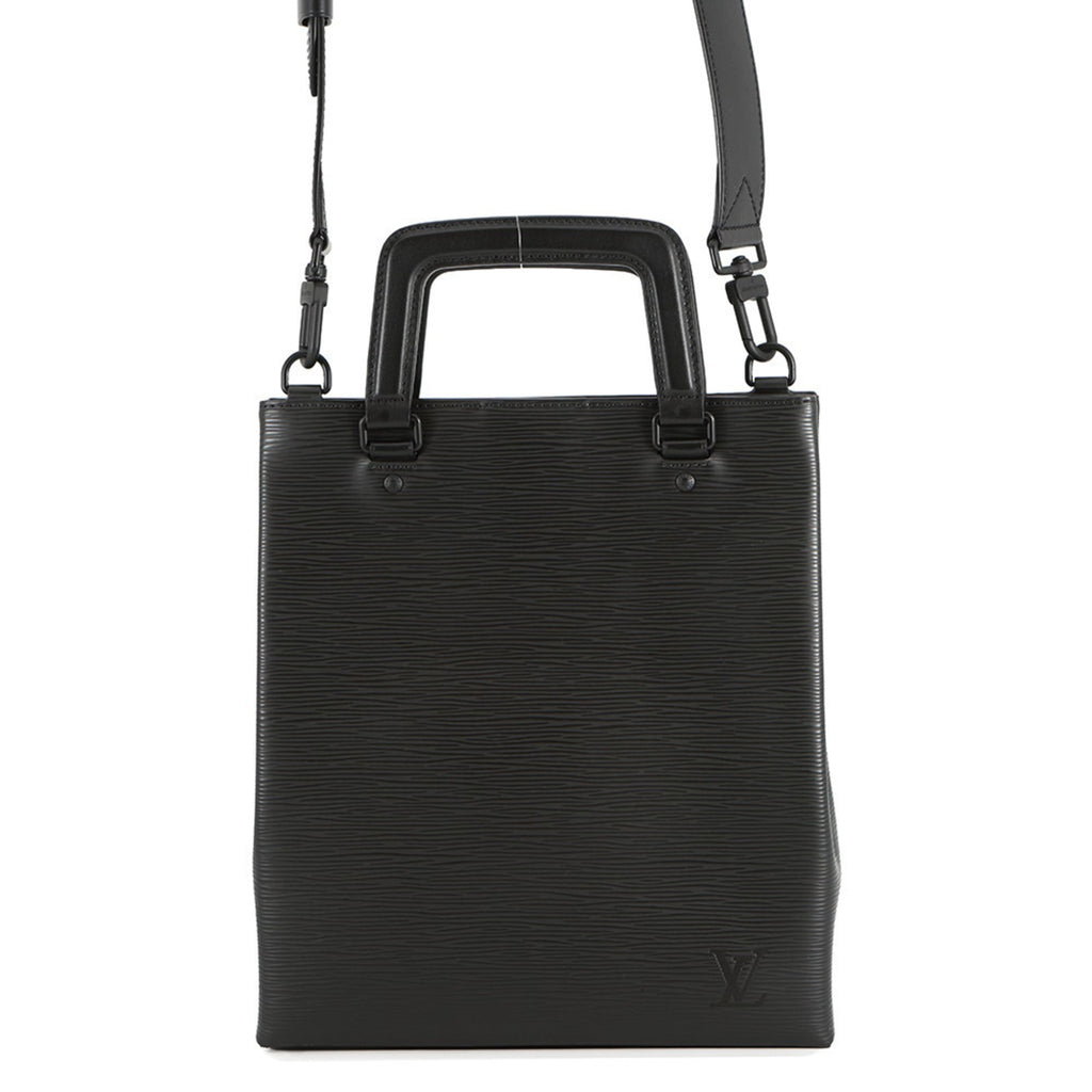 Louis Vuitton Black Noir Epi Leather Handbag