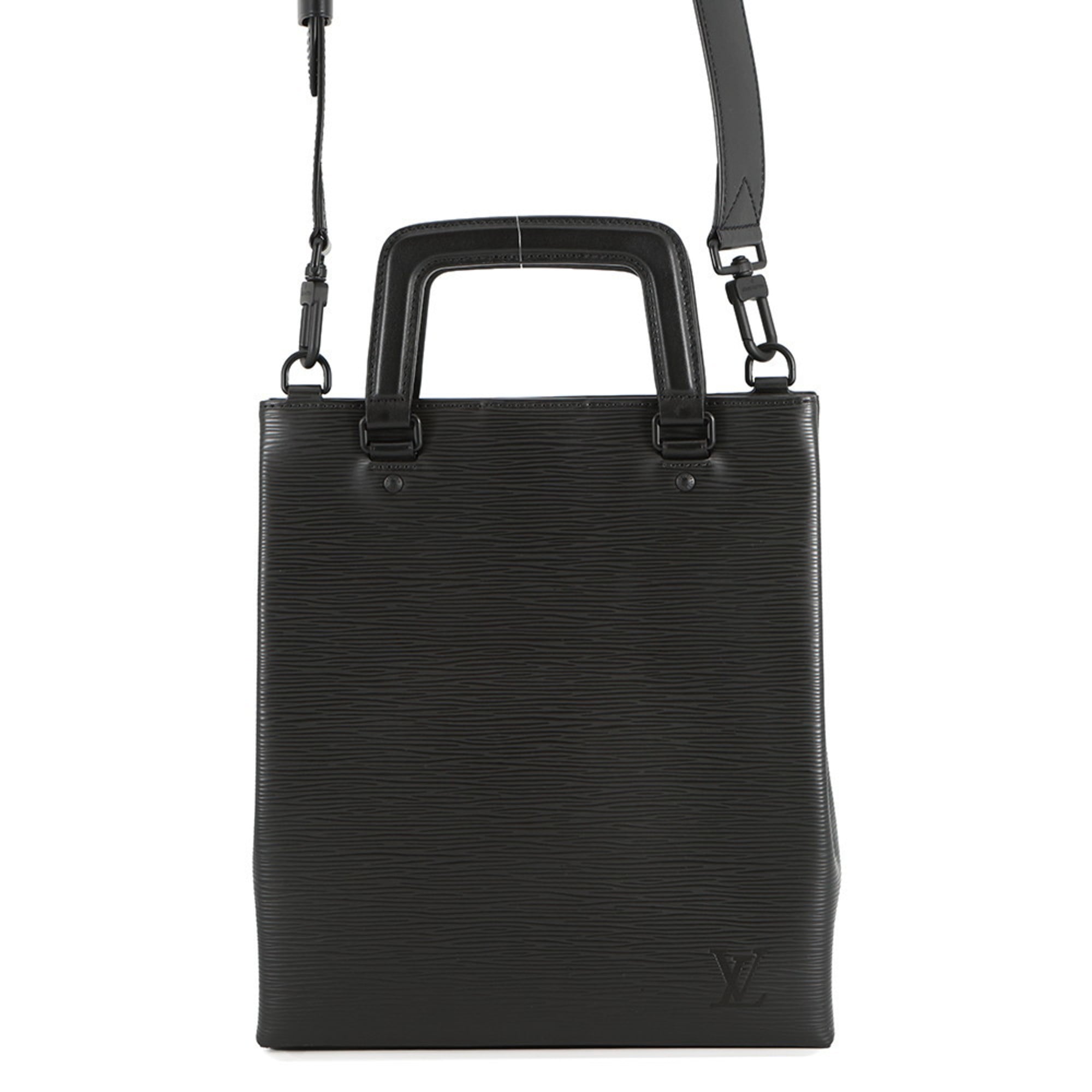 Louis Vuitton Black Noir Epi Leather Handbag