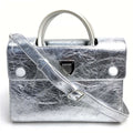 Christian Dior Silver Leather Handbag (Pre-Owned)