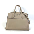 Louis Vuitton Gray Leather Handbag