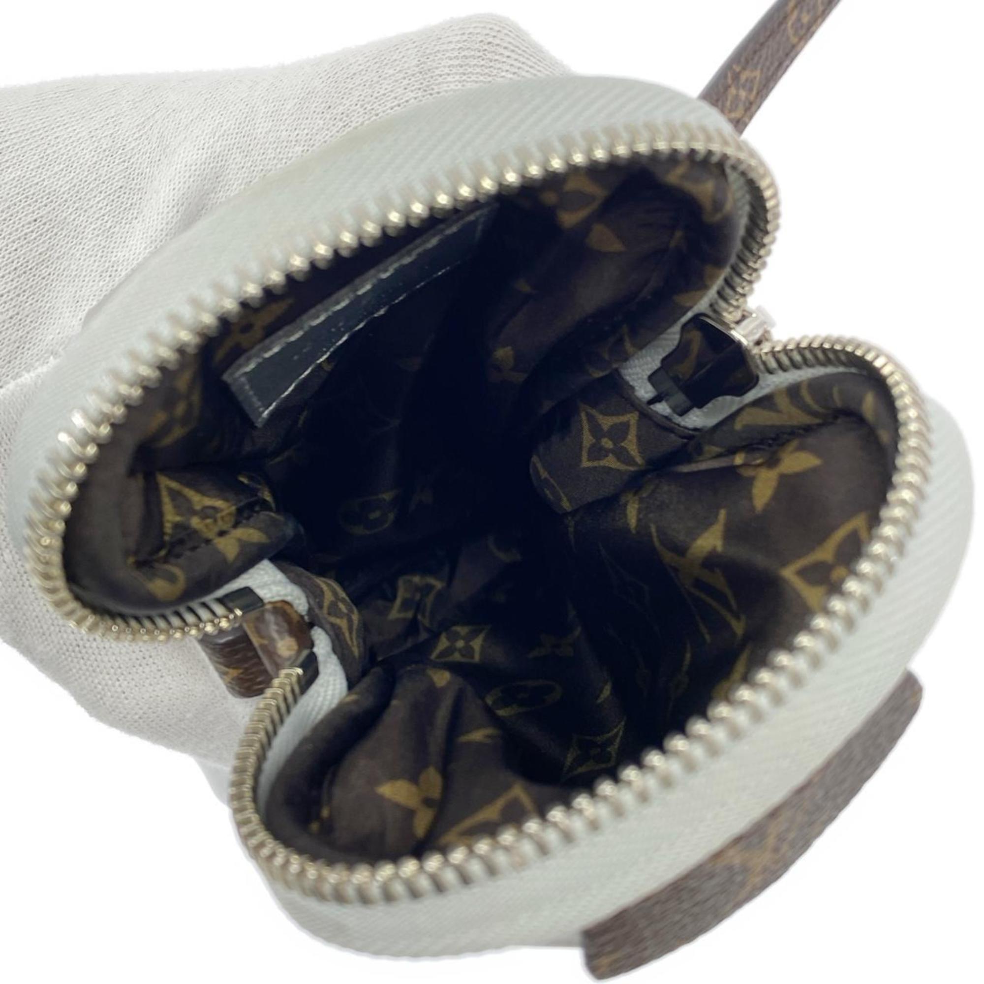 Louis Vuitton Monogram Metallic Silver Nylon Pouch Shoulder Bag