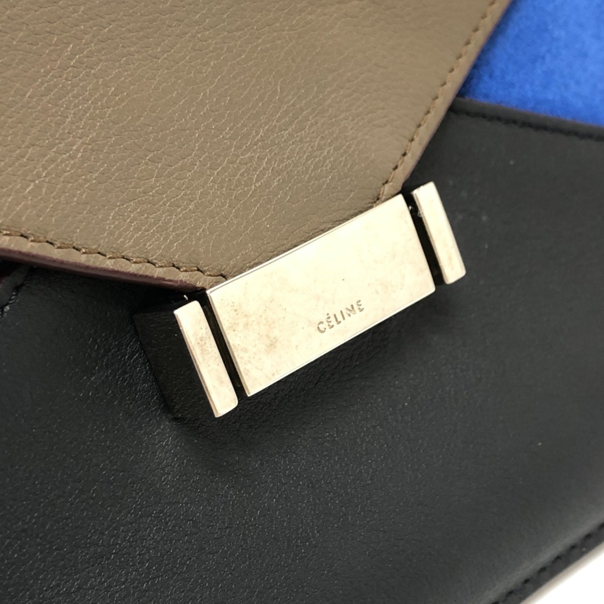 Celine Brown Leather Shoulder Bag