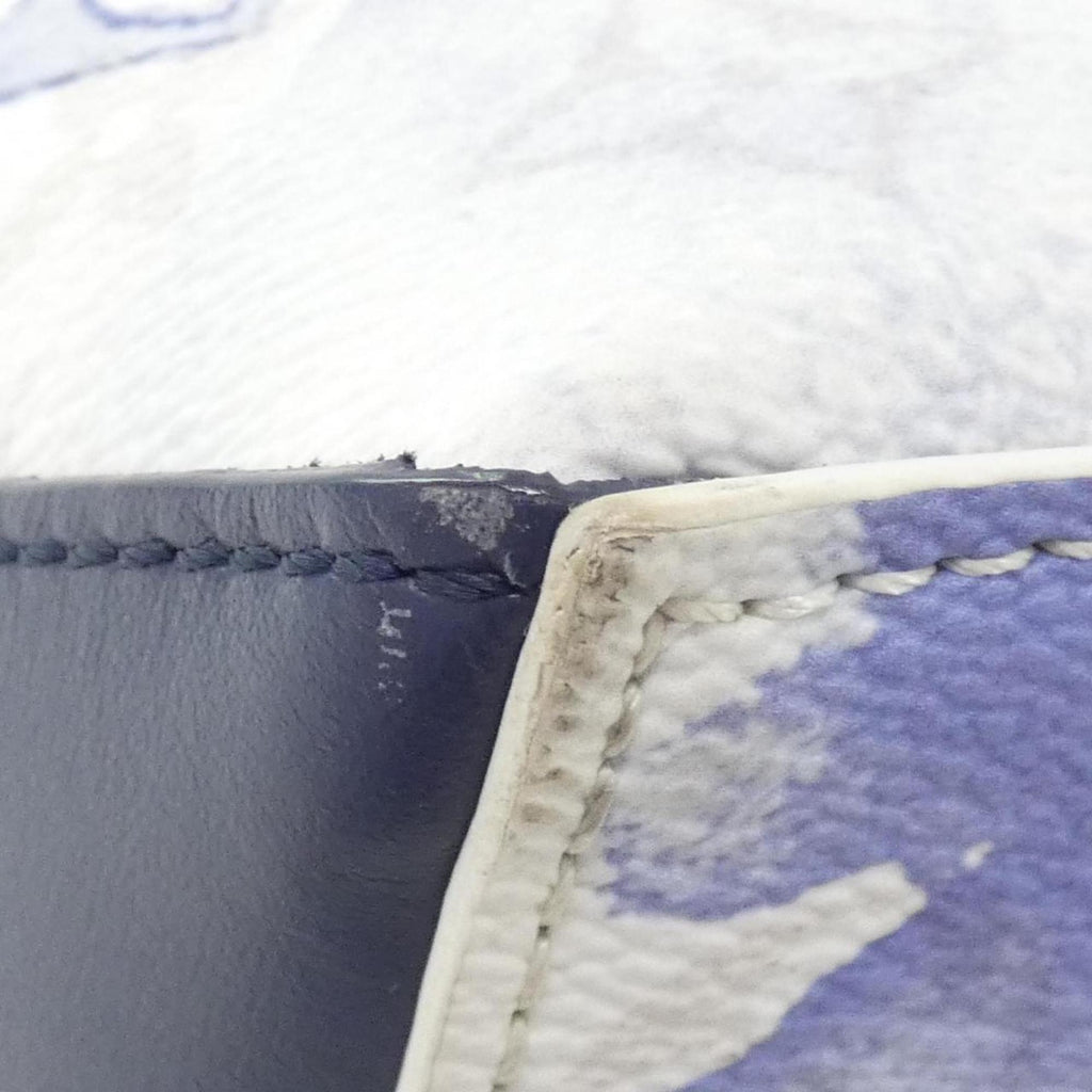 Louis Vuitton Blue Coated Canvas Handbag