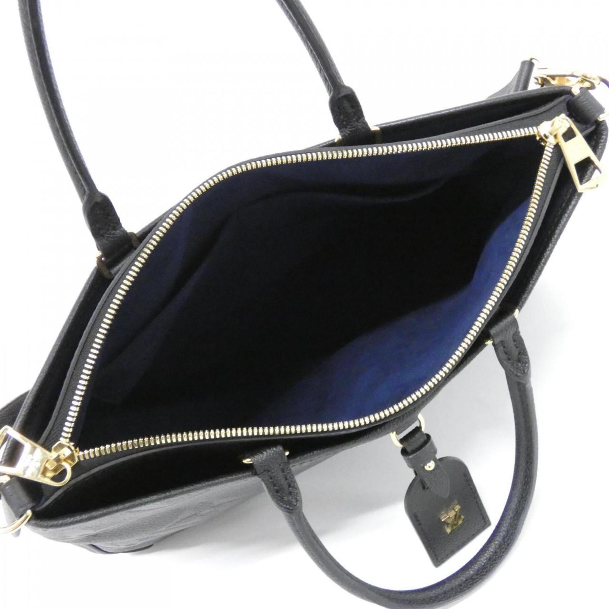 Louis Vuitton Black Leather Handbag