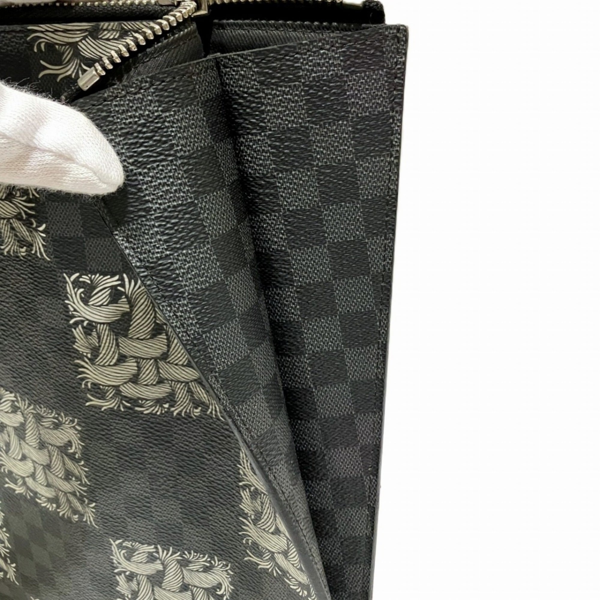 Louis Vuitton Black Pvc Clutch Bag Pochette