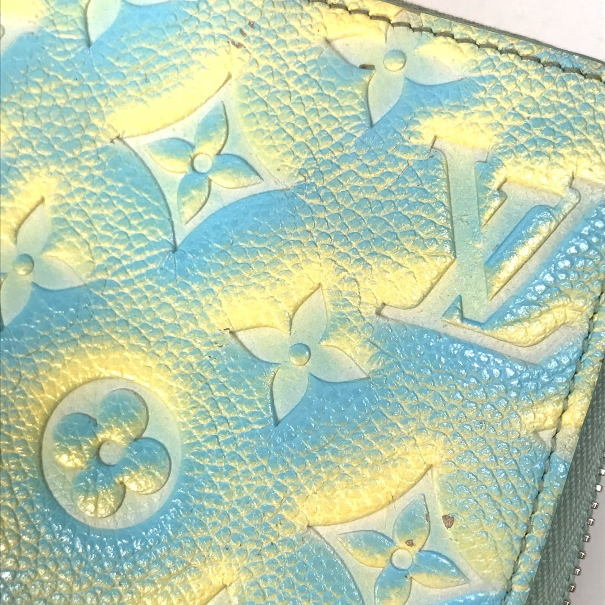 Louis Vuitton Monogram Empreinte Vert Yellow Monogram Empreinte Long Wallet
