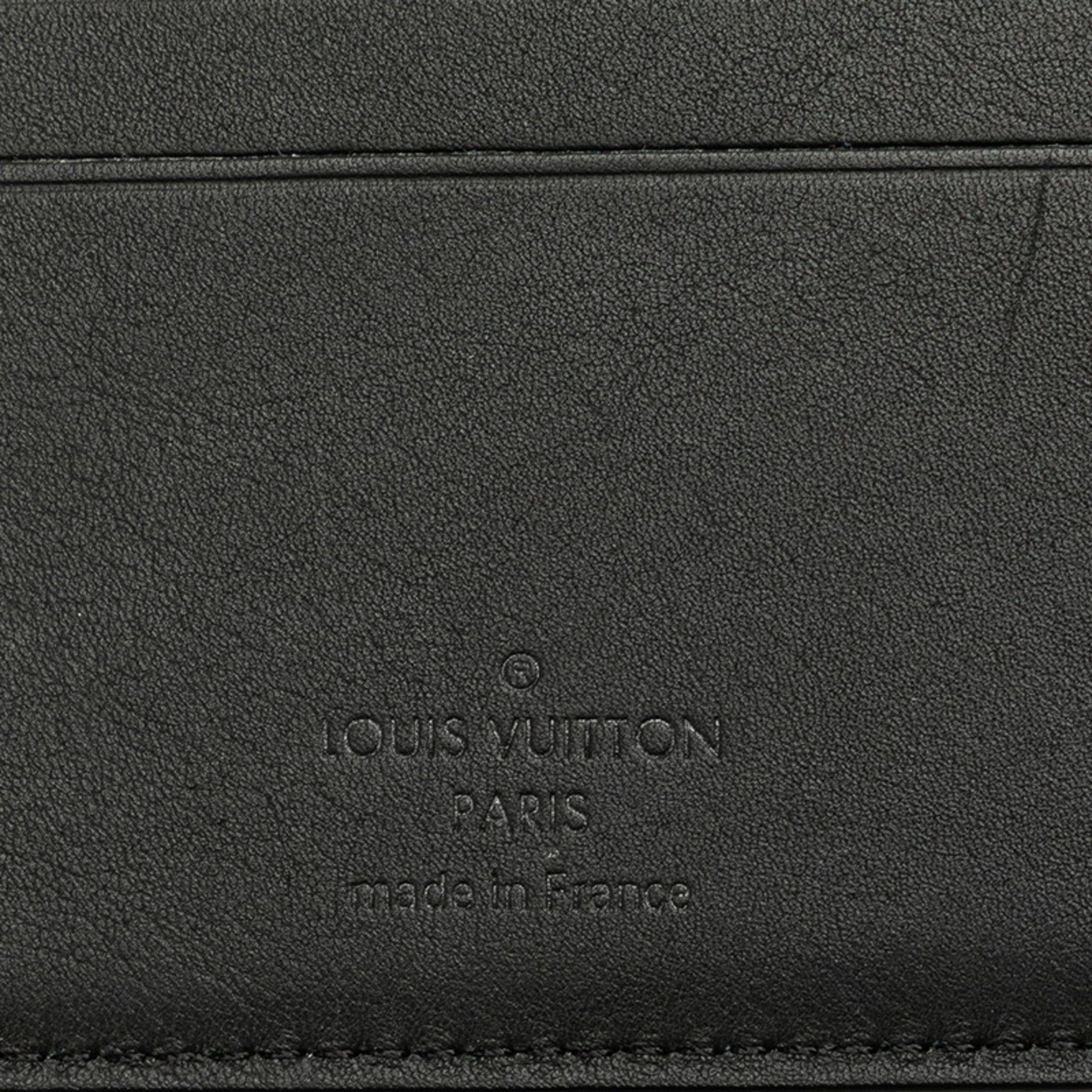Louis Vuitton Black Noir Leather Bill Wallet