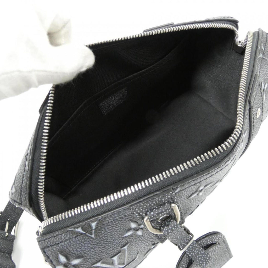 Louis Vuitton Charcoal Dark Gray Leather Shoulder Bag