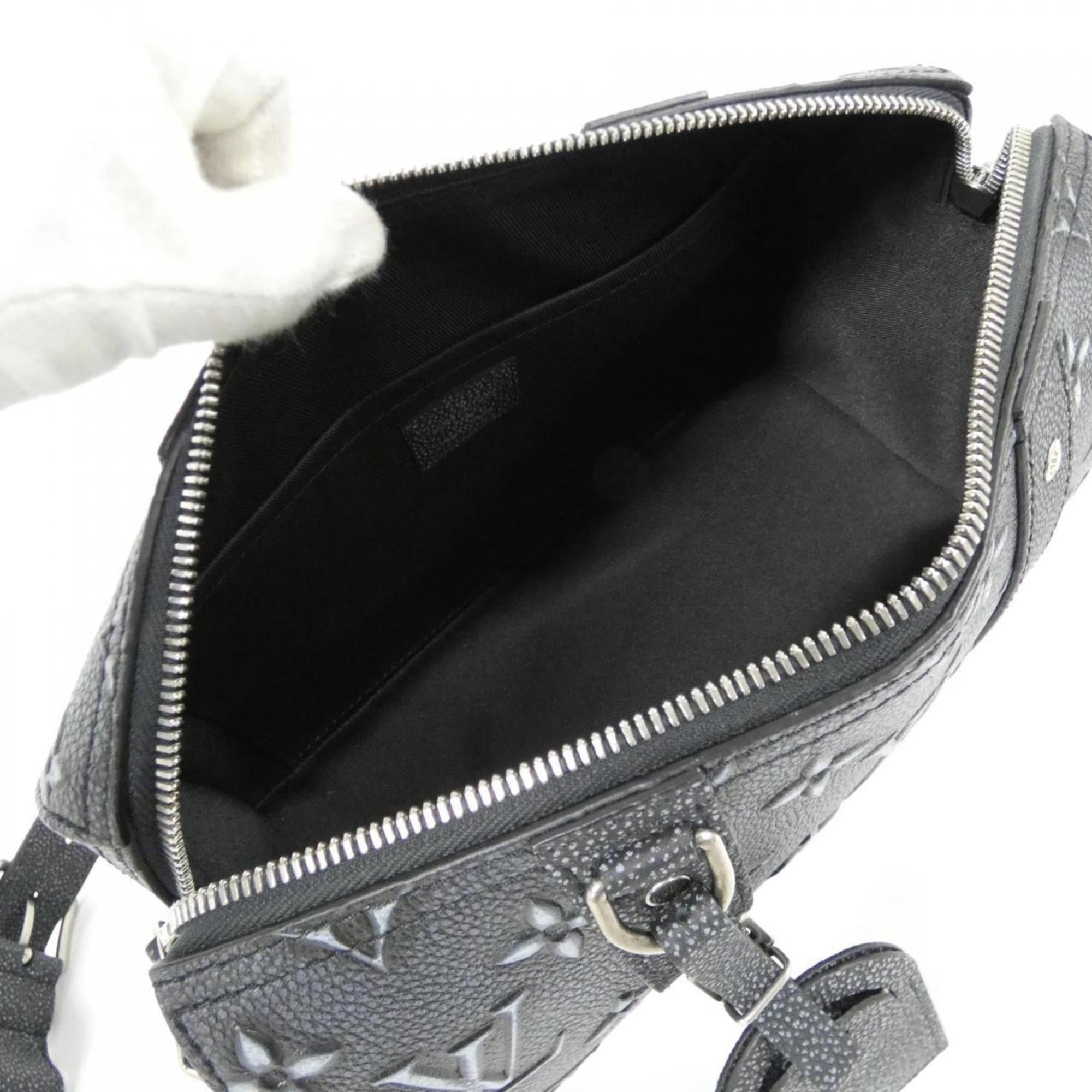 Louis Vuitton Charcoal Dark Gray Leather Shoulder Bag