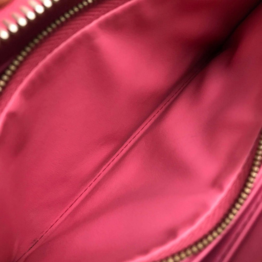 Louis Vuitton Pink Leather Long Wallet