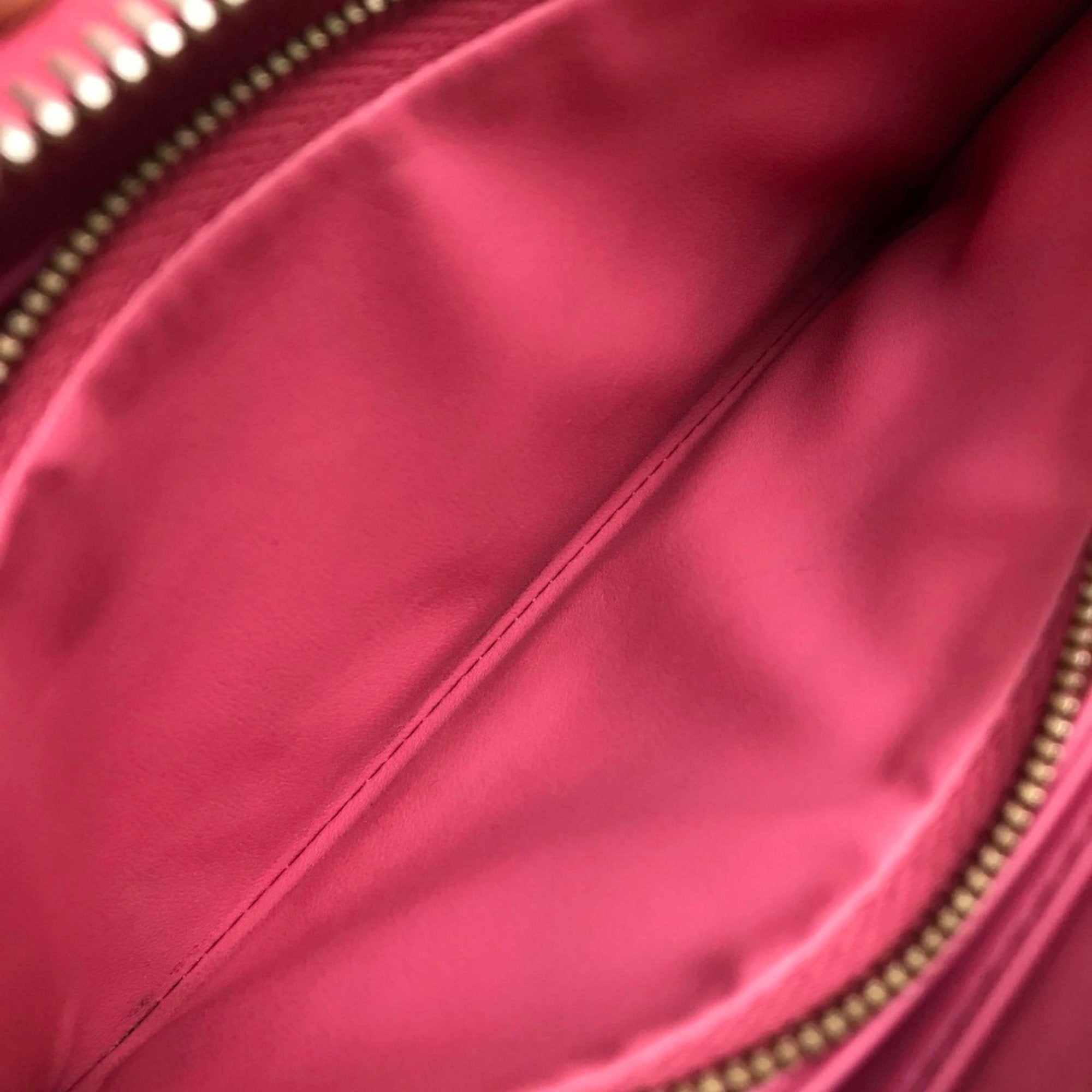 Louis Vuitton Pink Leather Long Wallet