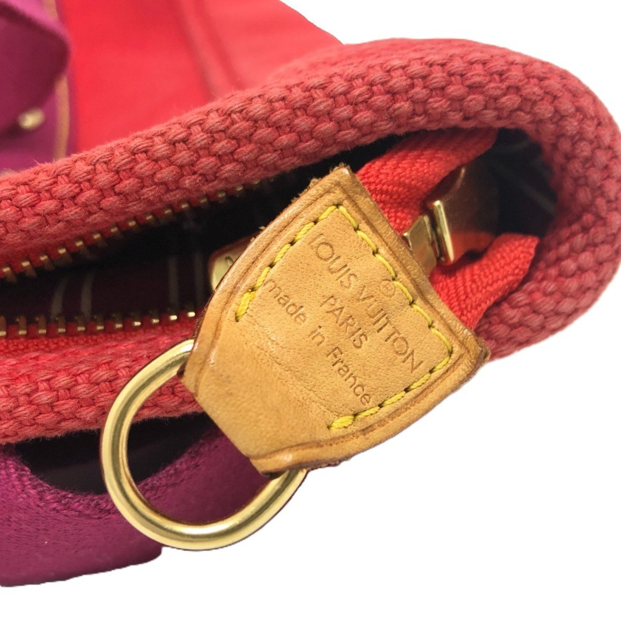 Louis Vuitton Red Color Canvas Tote Bag