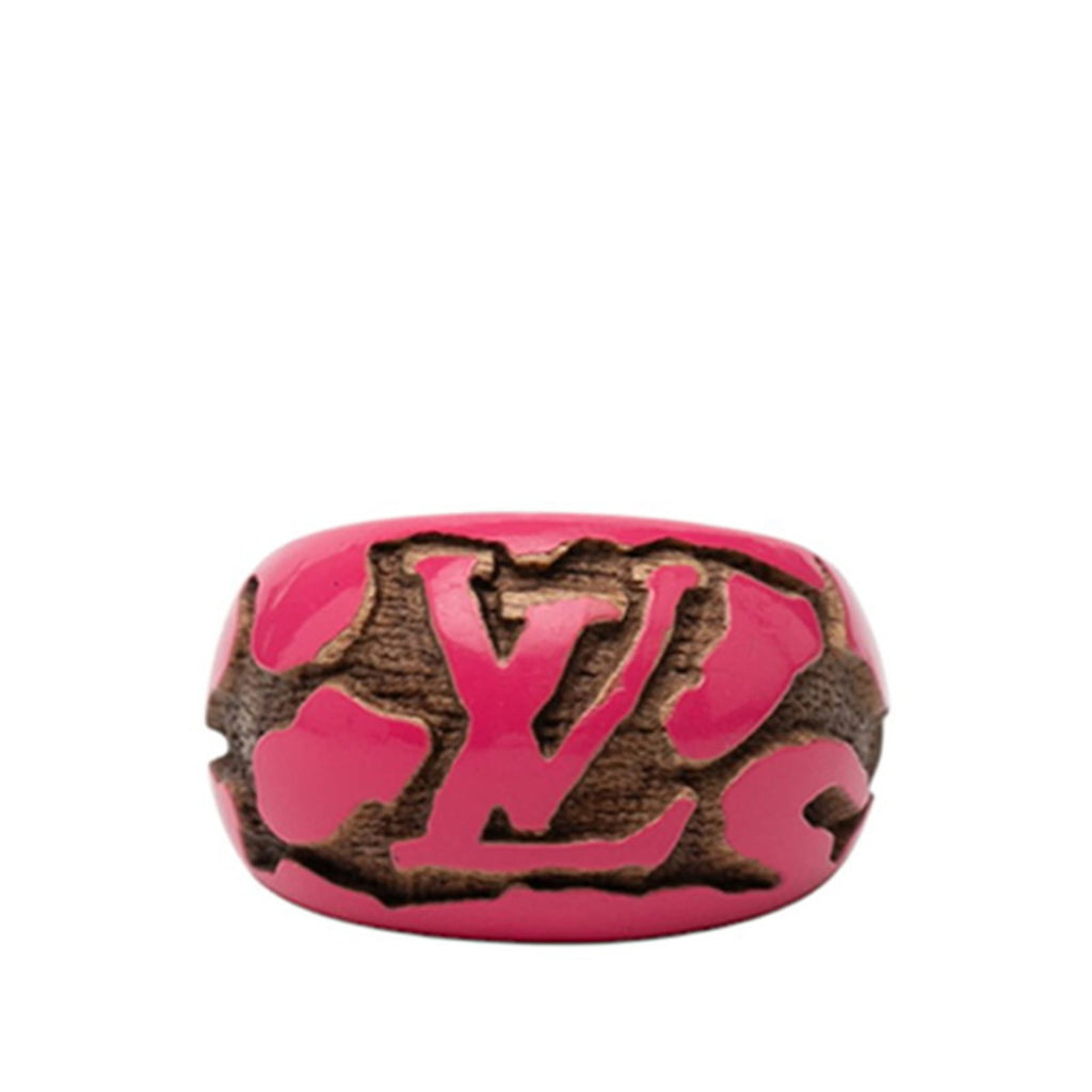 Louis Vuitton Pink Wood Band Ring