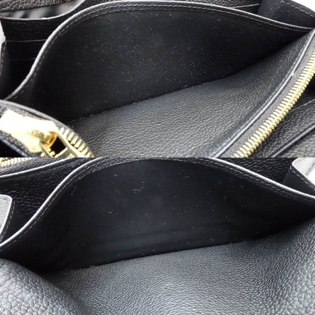 Louis Vuitton Beige Black Monogram Empreinte Long Wallet