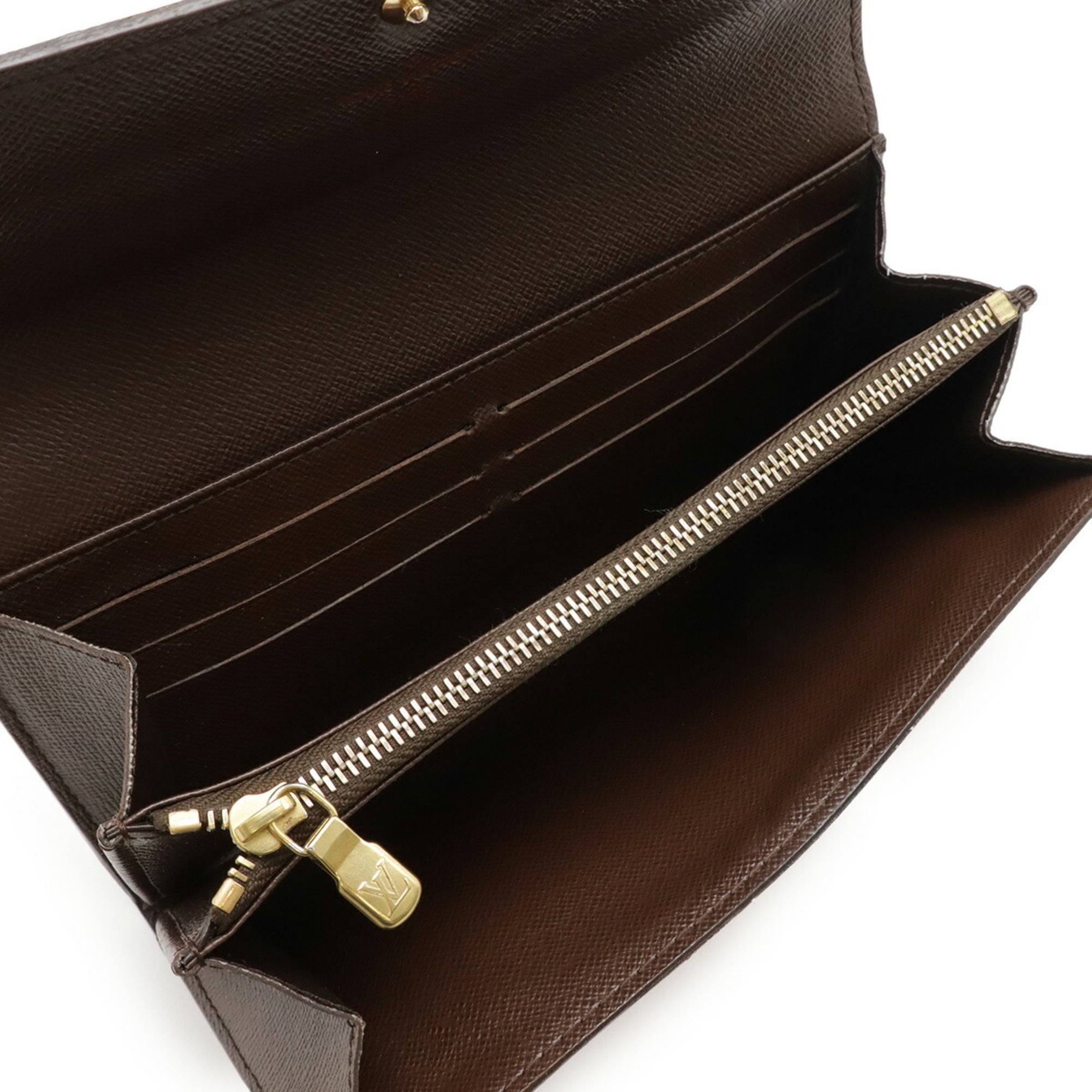 Louis Vuitton Brown Pvc Coated Canvas Damier Canvas Long Wallet