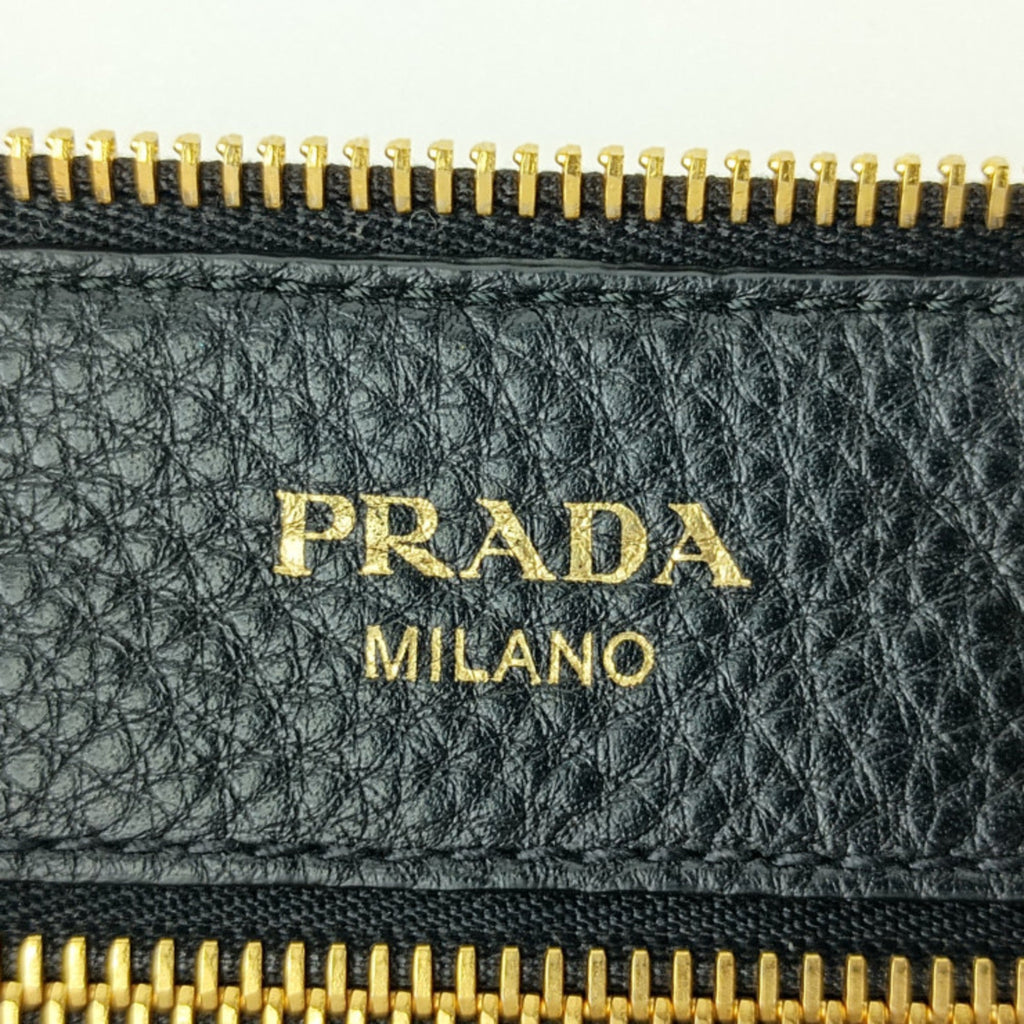 Prada Black Vitello Daino Shoulder Bag