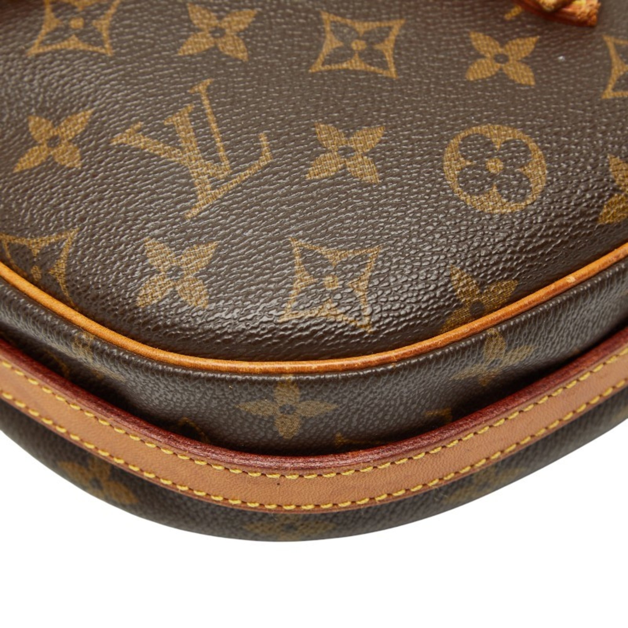 Louis Vuitton Brown Pvc Leather Shoulder Bag