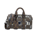 Louis Vuitton Marron Coated Canvas Pvc Boston Bag